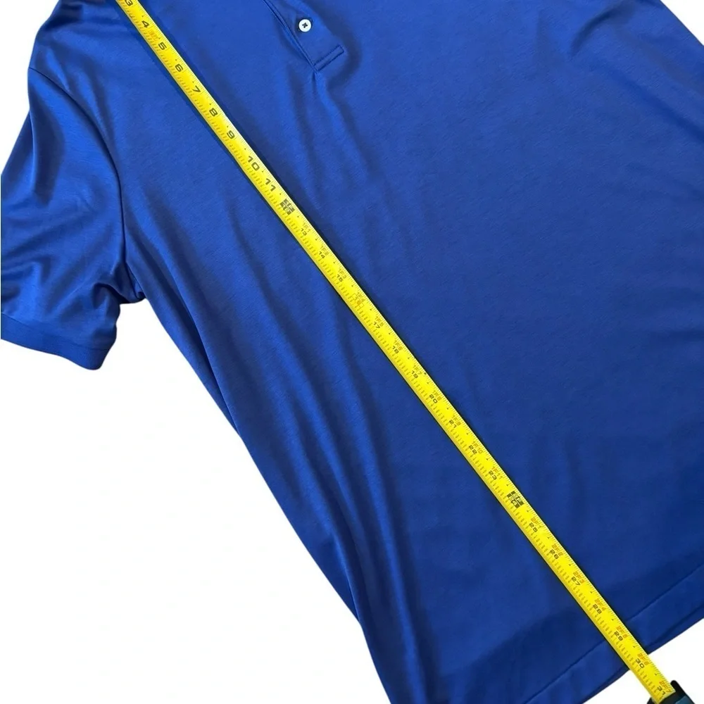 Polo Ralph Lauren 100% Cotton Blue Polo Classic Fit Pima Design, Mens Size Large